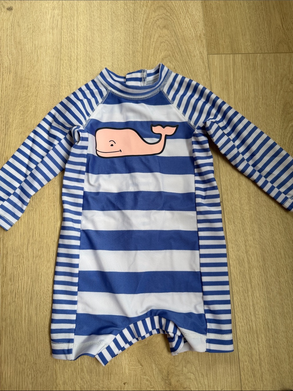 Vineyard Vines for Target Striped Blue & White Whale Bathing Suit